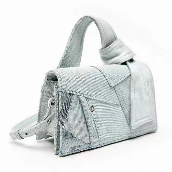 Wholesale Denim Stitching Messenger Bag JDC-SD-HuiHua003