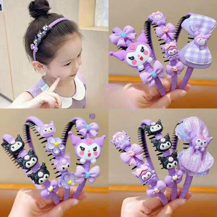 Wholesale Children's Headband Girls Cartoon with Teeth Non-slip Headband Girls Press Hair Without Pinching The Head JDC-HC-MY010