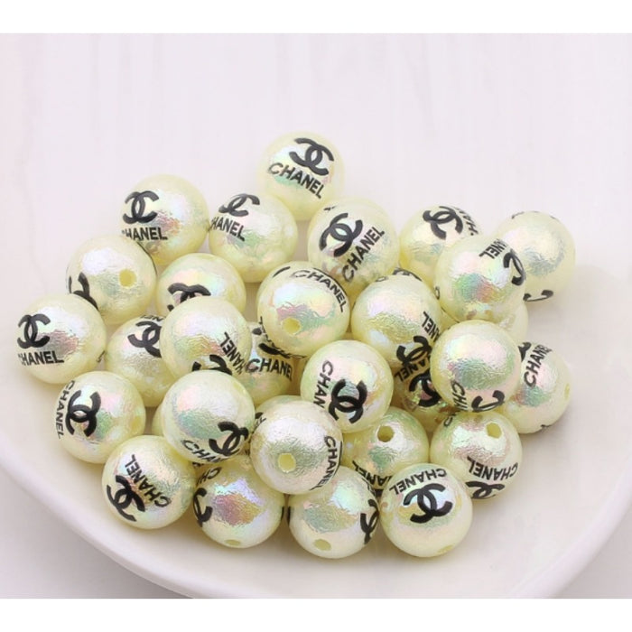 Wholesale 100pcs 16mm Acrylic Imitation Pearl Cream Round Beads JDC-BDS-ZhiXiang002