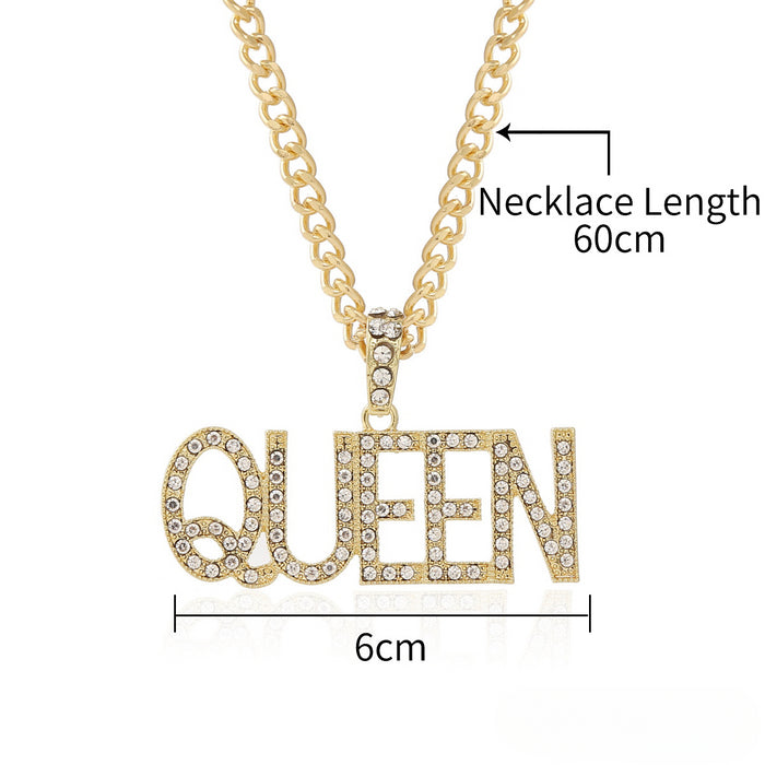 Wholesale Full Diamond Pendant Men's Alloy Necklace JDC-NE-ManY016