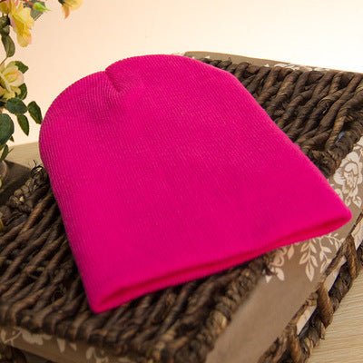 Wholesale Acrylic Solid Color Autumn and Winter Knitted Wool Hat JDC-FH-HWT007