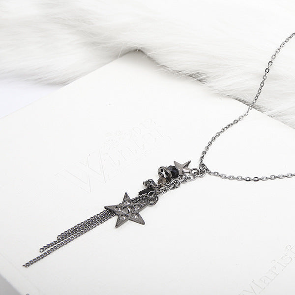 Wholesale Metal Tassel Pendant Necklace JDC-NE-YaXue006