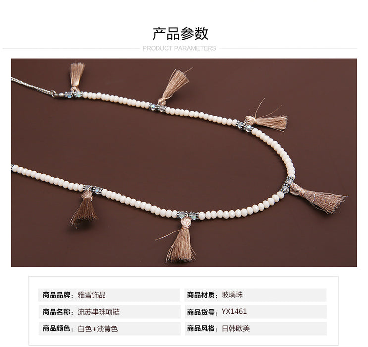 Wholesale Bohemian Tassel Necklace JDC-NE-YaXue001