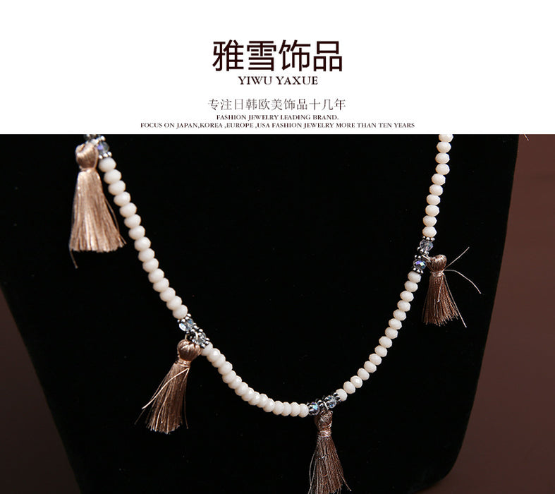 Wholesale Bohemian Tassel Necklace JDC-NE-YaXue001