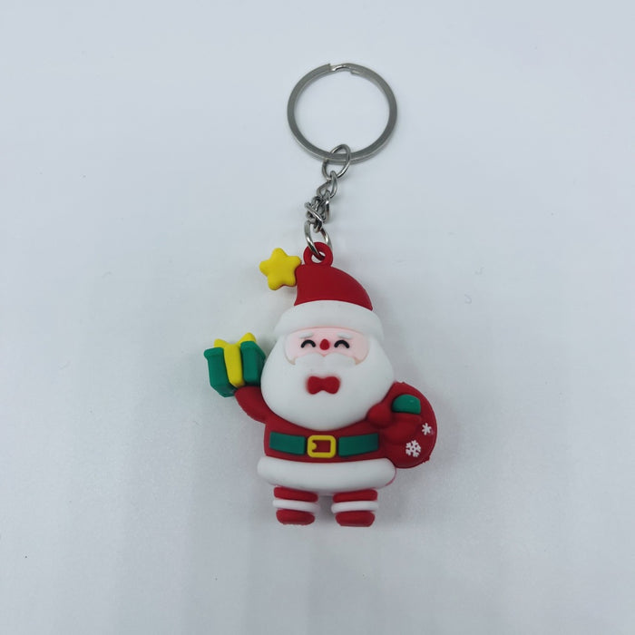 Wholesale PVC Santa Claus Keychain Pendant JDC-KC-ShuYu001