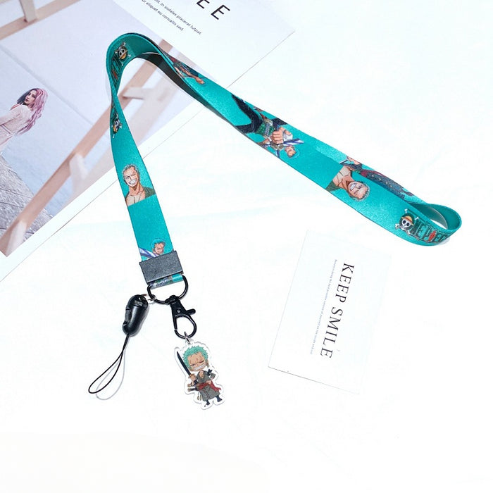 Wholesale Polyester Cartoon Printed Long Hanging Rope Keychain JDC-KC-Gongz057