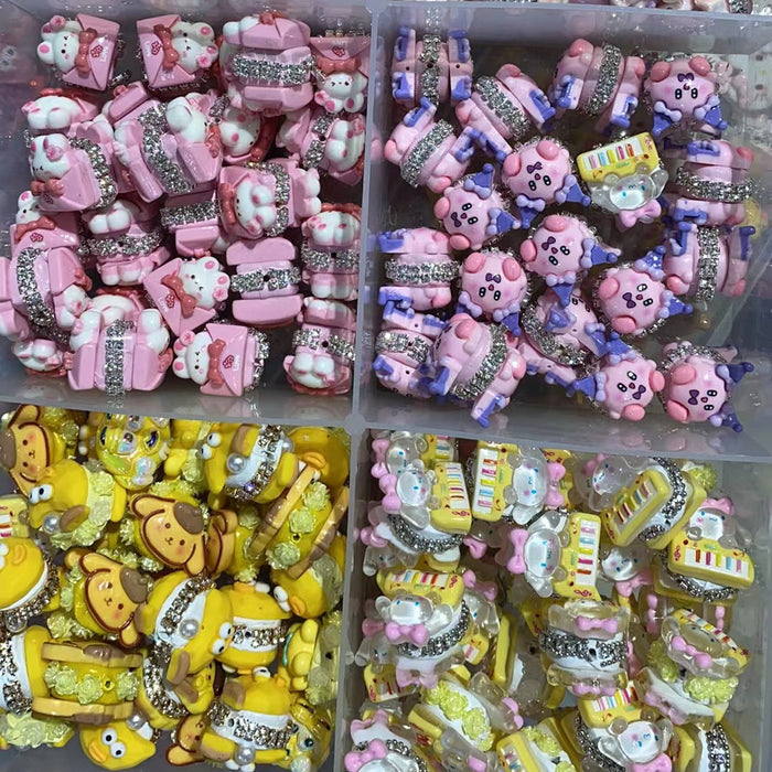 Wholesale 10PCS/PACK Cartoon Resin Beads JDC-BDC-NSD001