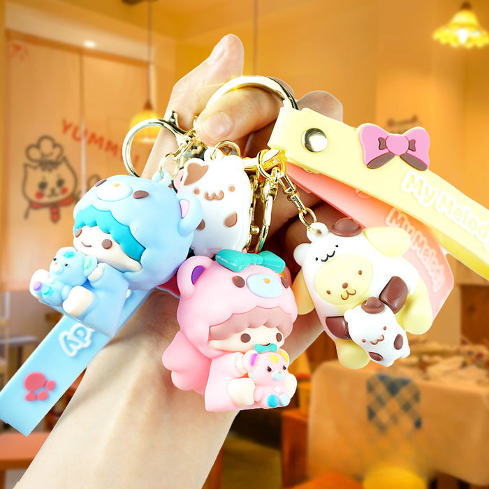 Wholesale PVC Cartoon Doll  Keychain JDC-KC-Yexiang022