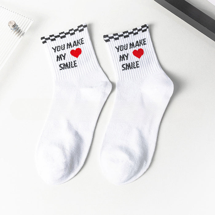 Wholesale 10pcs Polycotton Love Bow Running Socks JDC-SK-Miqi011