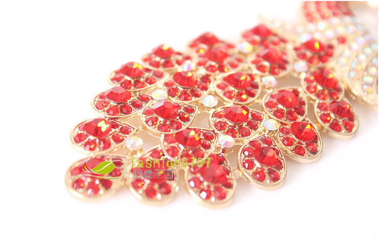 Wholesale Rhinestone Peacock Alloy Brooch Accessories JDC-BC-GuoQY003