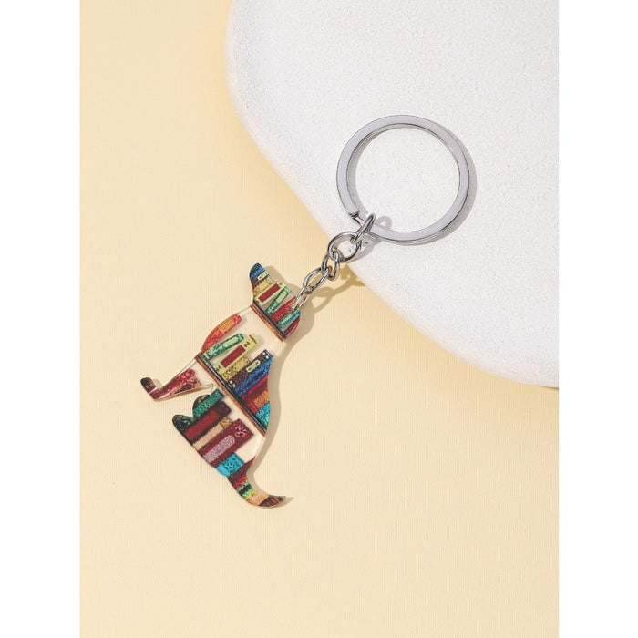 Wholesale Graduation Season Book Love Wooden Keychain JDC-KC-RongR012