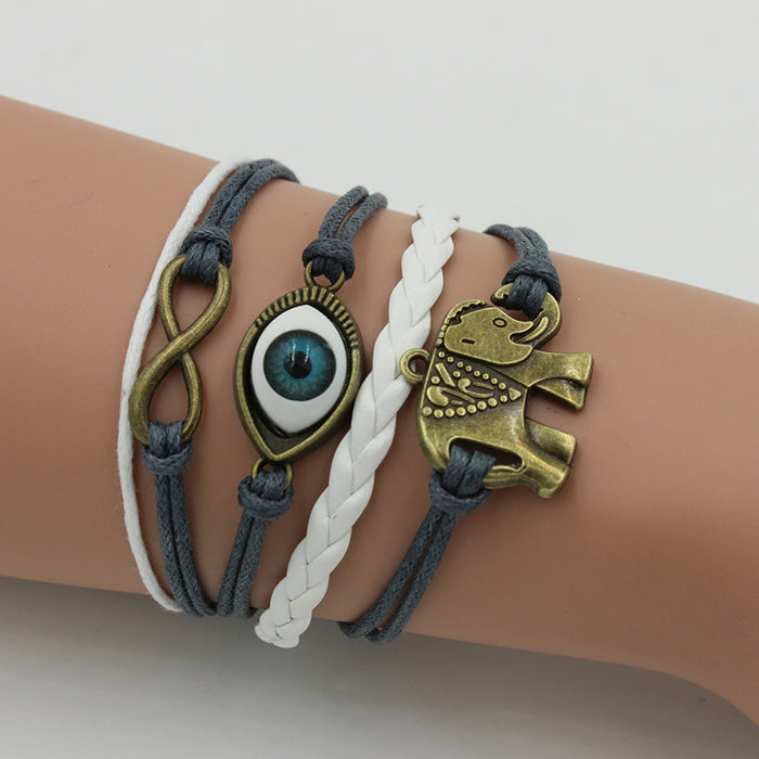Wholesale Eye 8-character multi combination bracelet