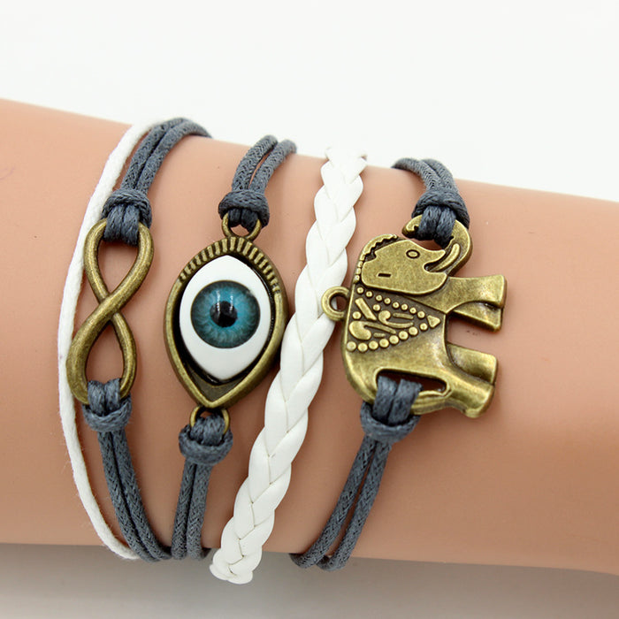Wholesale Eye 8-character multi combination bracelet