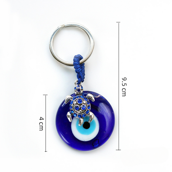 Wholesale Devil Eye Glass Keychain JDC-KC-JHQM002