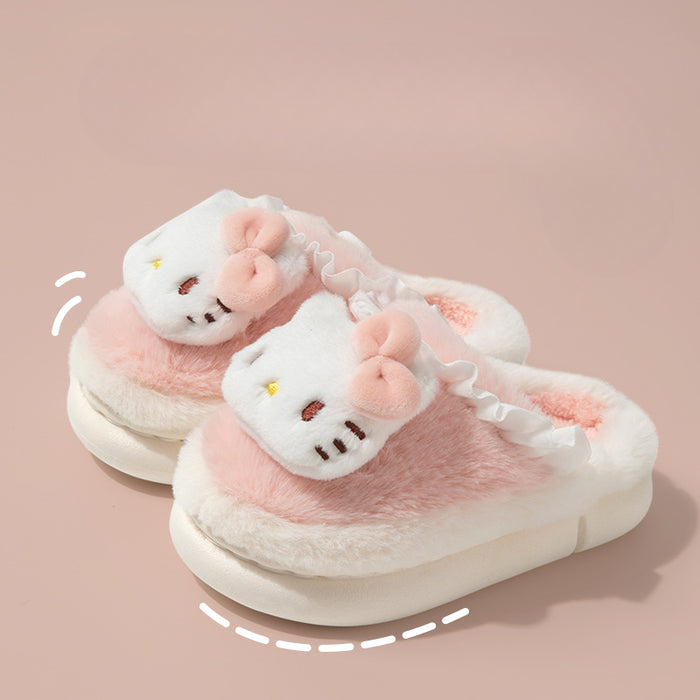 Wholesale EVA Plush Warm Thickened Soft Soled Slippers JDC-SP-Runj002