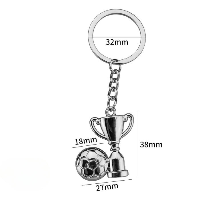 Wholesale Zinc Alloy Football Keychain JDC-KC-XunXin007