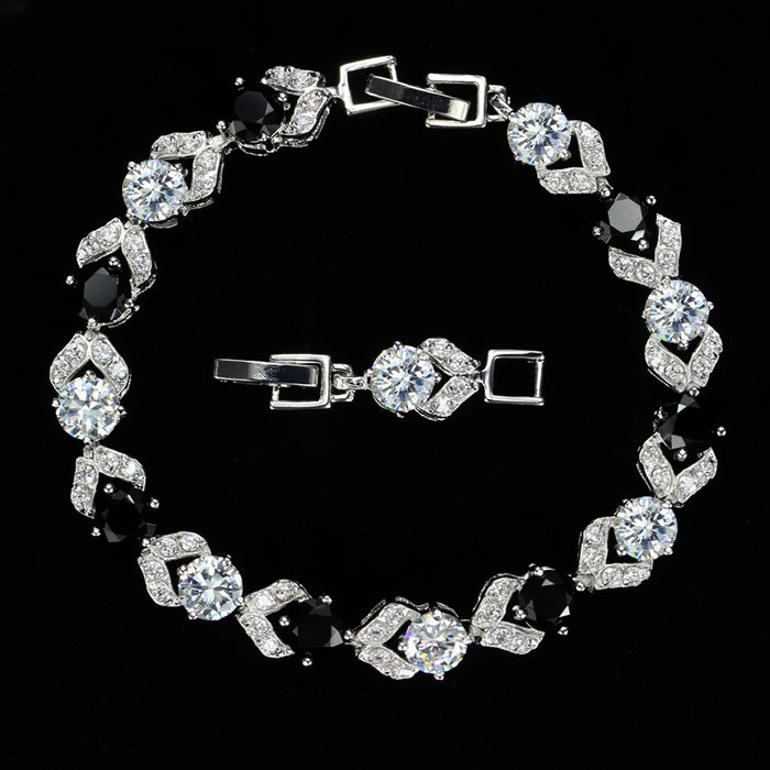 Wholesale White crystal bracelet with diamonds for women,  wholesale jewelry