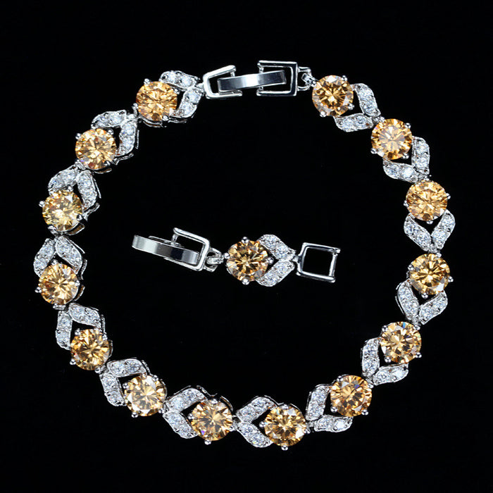 Wholesale White crystal bracelet with diamonds for women,  wholesale jewelry