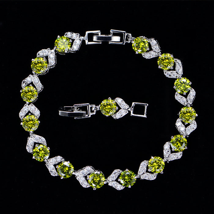 Wholesale White crystal bracelet with diamonds for women,  wholesale jewelry