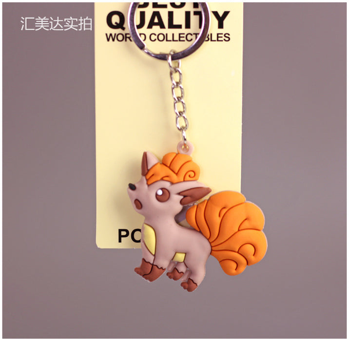 Wholesale  Keychain Pvc Soft Jelly  Silicone Pendant Keychain Accessories