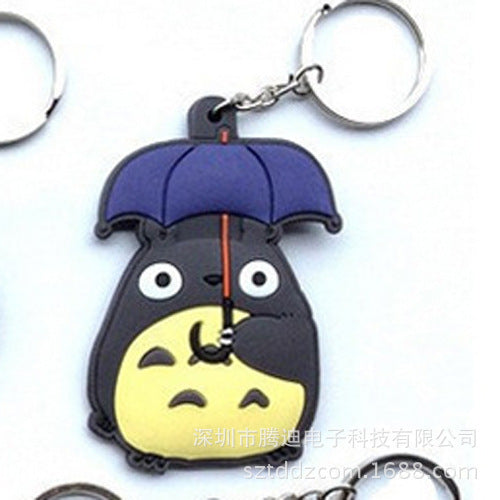 Wholesale Japanese Anime Surrounding Spirited Away Big Fat Cat Gray Fat Man Double-sided Keychain Cartoon Faceless Men's Bag Pendant JDC-KC-Hual006