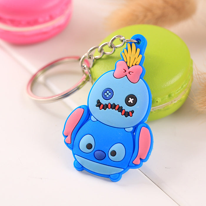 Wholesale 10pcs Cute Cartoon Plastic Keychain JDC-KC-DiB001