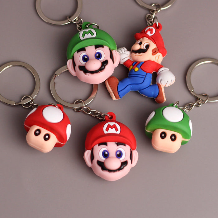 Wholesale  Cartoon key chain PVC silicone pendant doll bag key chain small gift