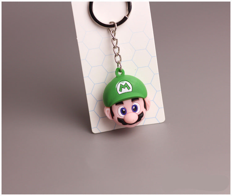 Wholesale  Cartoon key chain PVC silicone pendant doll bag key chain small gift