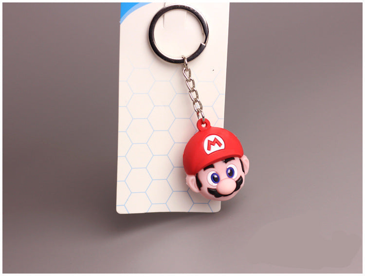 Wholesale  Cartoon key chain PVC silicone pendant doll bag key chain small gift