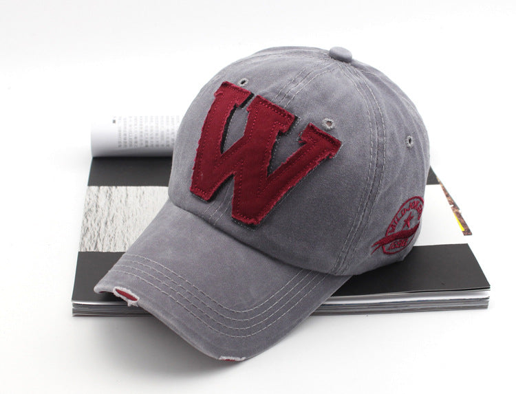 Wholesale Washed denim sun shading duck tongue hat, new men's and women's baseball caps