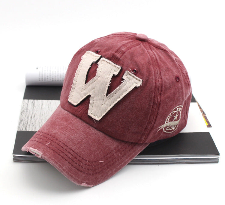 Wholesale Washed denim sun shading duck tongue hat, new men's and women's baseball caps