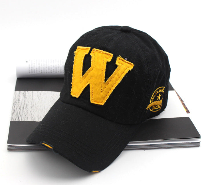 Wholesale Washed denim sun shading duck tongue hat, new men's and women's baseball caps