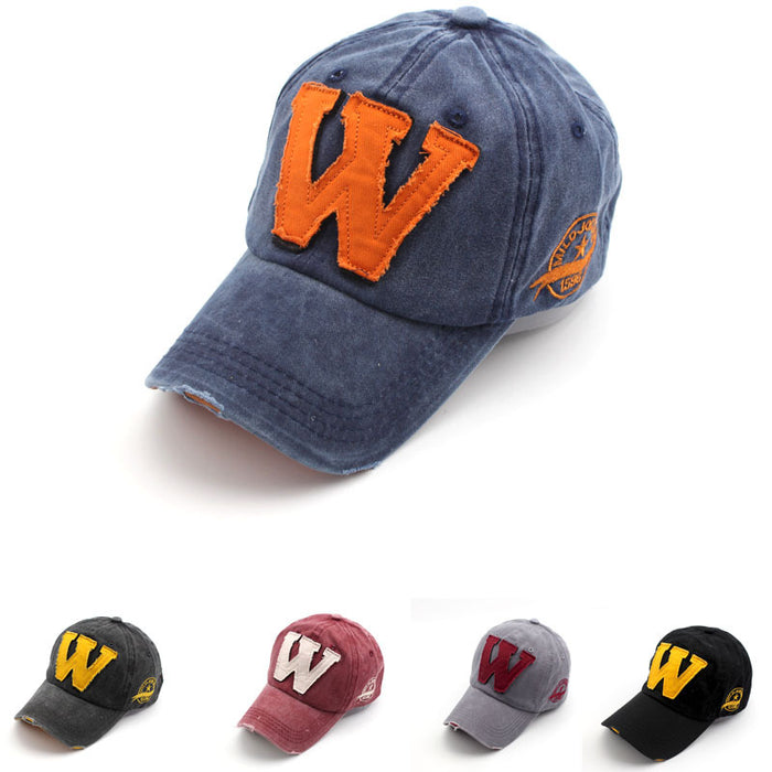 Wholesale Washed denim sun shading duck tongue hat, new men's and women's baseball caps