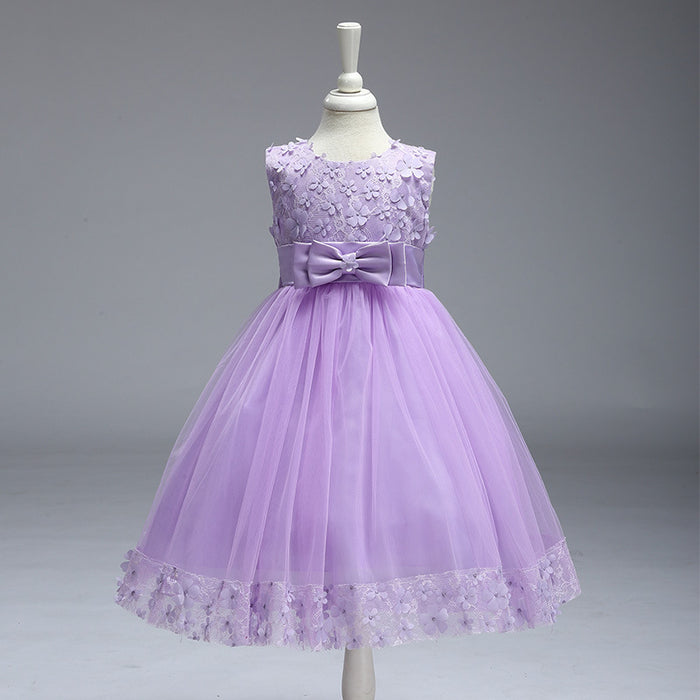 Wholesale Children's Wedding Dress Princess Dress Girl Performance Costume Flower Girl Puffy Dress JDC-CTS-ASQ004