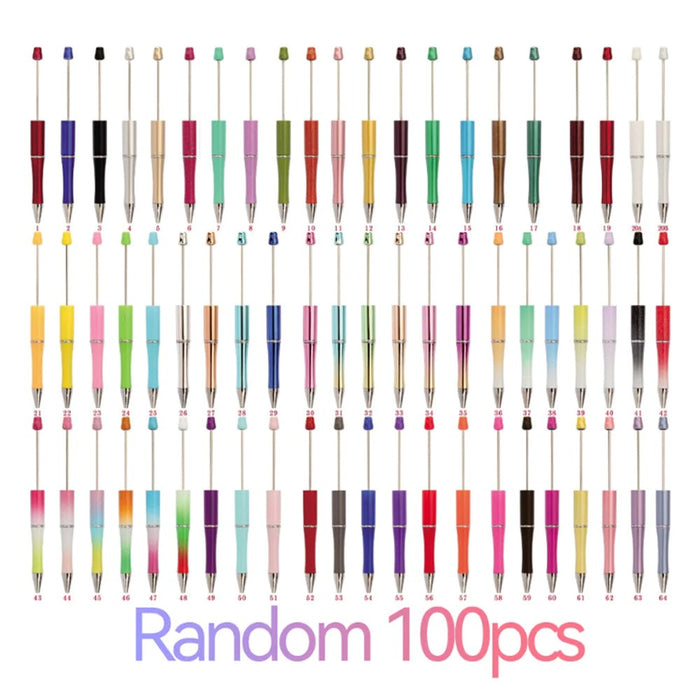 Wholesale Beadable Pens 100pcs Plastic DIY for Beaded Pens JDC-PN-HuaH005