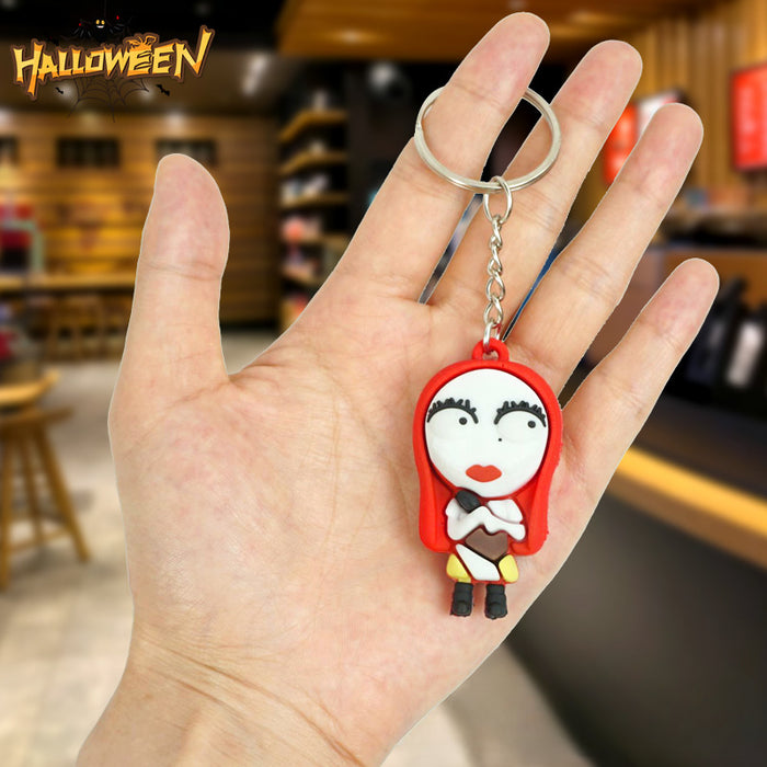 Wholesale Halloween PVC Cartoon Doll Keychain JDC-KC-Yexiang026