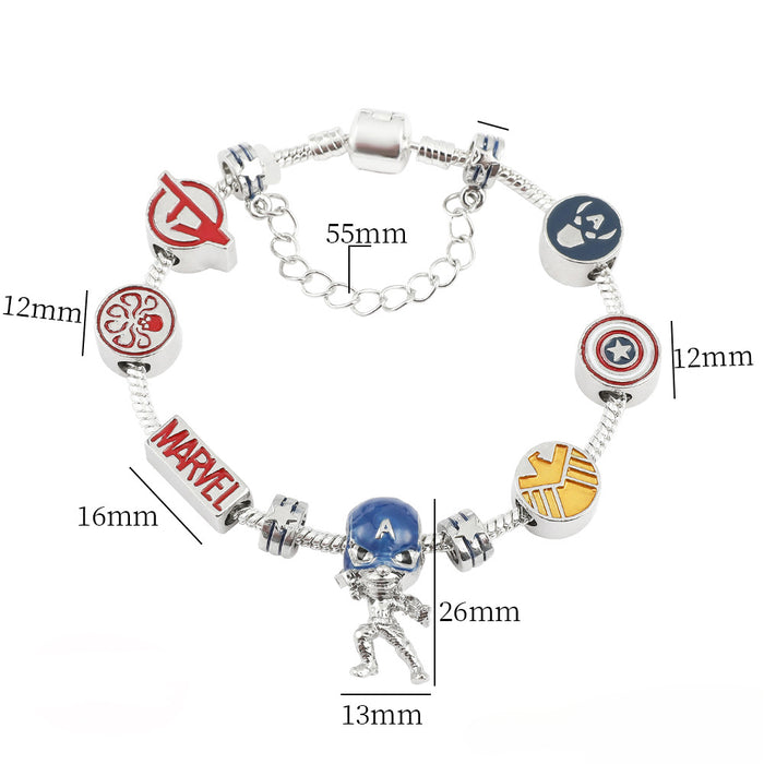 Wholesale Cartoon Anime Alloy Beaded Bracelet JDC-BT-ZhuoS006