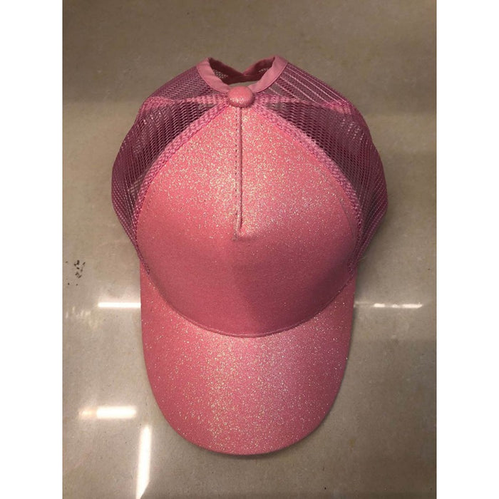 Wholesale Cotton Sequined Mesh Cap Ponytail Cap Ball Cap JDC-FH-ZhanH002