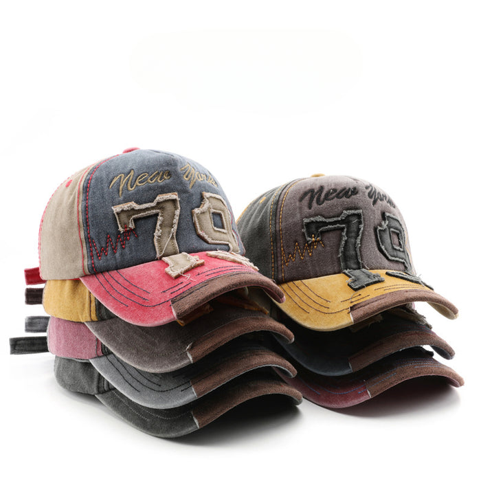 Wholesale Distressed Digital Embroidery Cotton Baseball Cap JDC-FH-MaoMang003