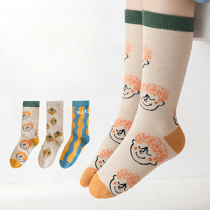 Wholesale 3 Pairs/pack Children's Cartoon Socks JDC-SK-SL011