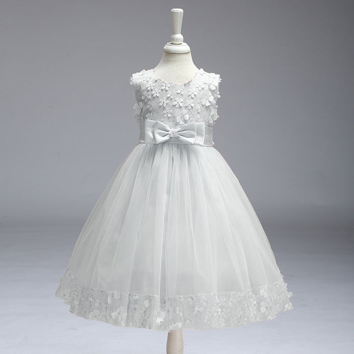 Wholesale Children's Wedding Dress Princess Dress Girl Performance Costume Flower Girl Puffy Dress JDC-CTS-ASQ004