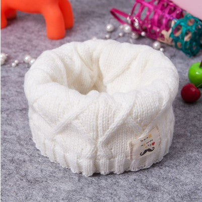 Wholesale Baby Winter Children's Scarf Neck Warmer Autumn/winter Knitted Wool Scarf Beard Neck Warmer