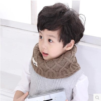 Wholesale Baby Winter Children's Scarf Neck Warmer Autumn/winter Knitted Wool Scarf Beard Neck Warmer