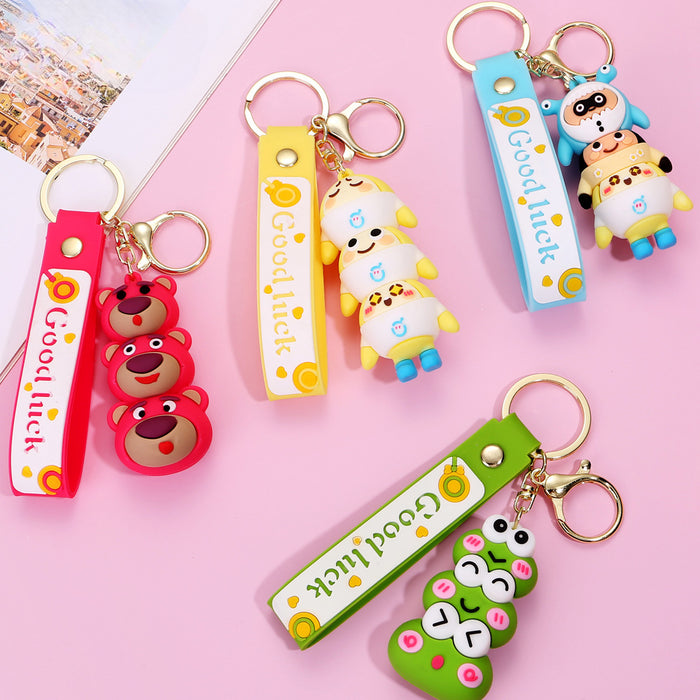 Wholesale PVC Cartoon Doll Keychain JDC-KC-YueY005