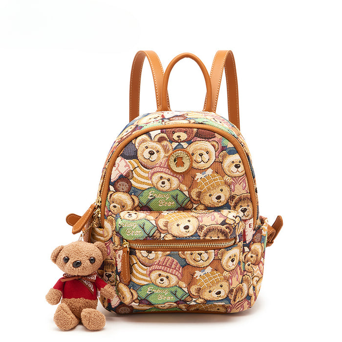 Wholesale Canvas Bear Backpack JDC-BP-Aida002