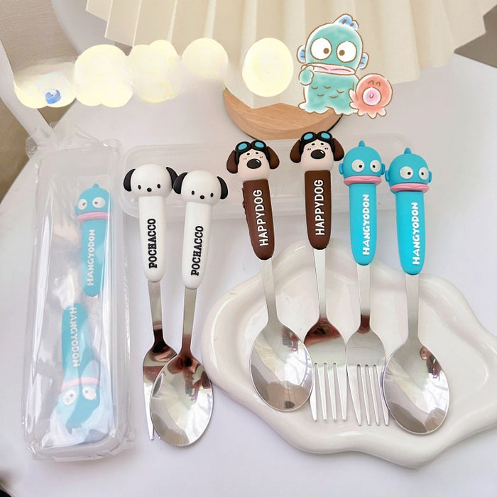 Wholesale Stainless Steel Tableware Silicone Handle Set JDC-SN-CXR002