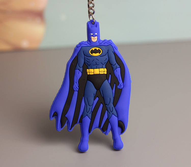 Wholesale  Q version double-sided flexible glue keychain bag pendant