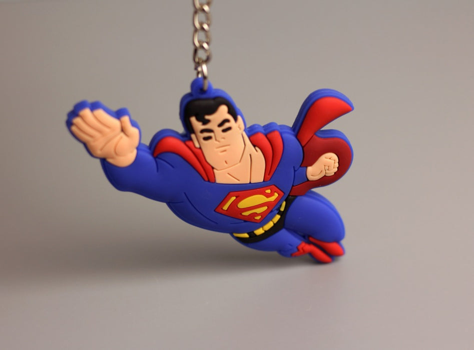 Wholesale  Q version double-sided flexible glue keychain bag pendant