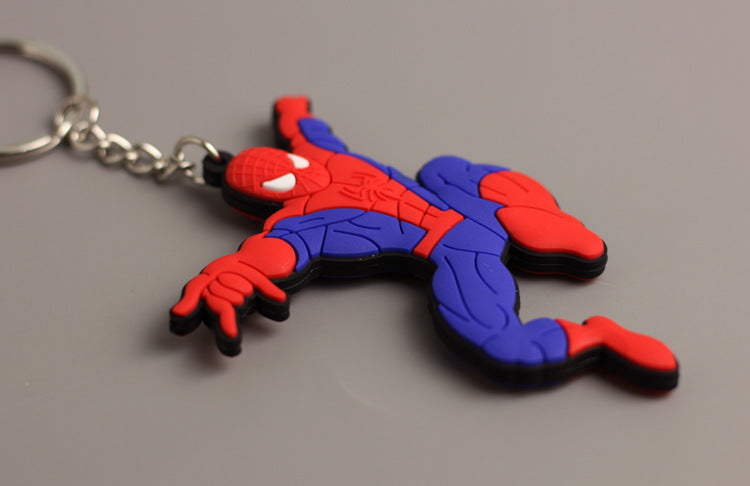 Wholesale  Q version double-sided flexible glue keychain bag pendant
