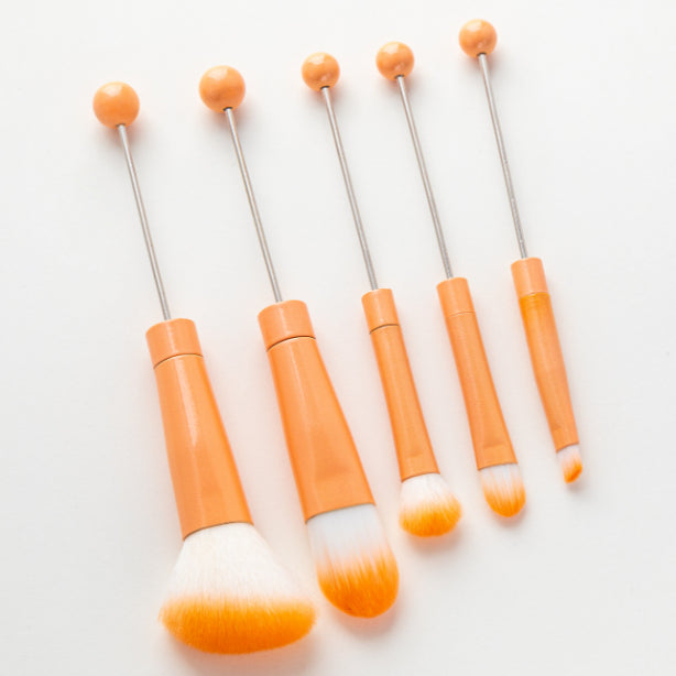 Wholesale Beadable Metal DIY Makeup Brush Set JDC-MB-HuaH013